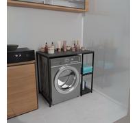 Mobile Coprilavatrice Stile Industrial 100x60x90 Con Ripiani Laterali Ida