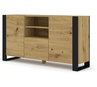 Mobile Credenza Cm 158 x 40 x 84H Mondi colore Rovere Rustico