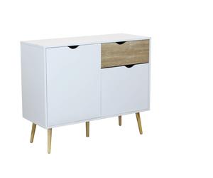 Mobile credenza da interno camera da letto soggiorno in legno con 1 cassetto e 2 ante Linea Elegance