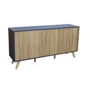 Mobile credenza da interno salotto moderno in legno nobilitato bilaminato con ante push and pull Linea Elegance