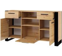 Mobile Credenza Nuka Cm 155 x 45 x 87H colore Rovere Rustico