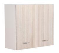 Mobile Cucina Pensile 2 Ante Componibile in Legno Colore Olmo 80x32 H72cm