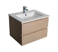 Mobile da bagno 60 cm da appendere in rovere Sorrento