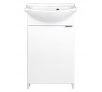 Mobile da bagno a pavimento con lavabo integrato, modello 40 Kredo bianco