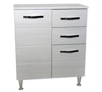 mobile da bagno bianco base Antonella mobili con 2 ante e due cassetti