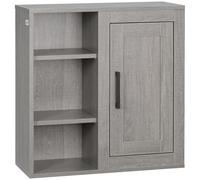 Mobile da bagno da parete Kleankin con 3 ripiani aperti e 1 anta 48x20x50 cm