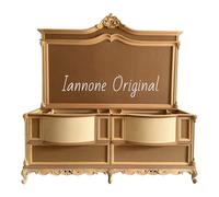 MOBILE DA BAGNO DOPPIO LAVABO BAROCCO GREZZO O LUCIDATO IN PRONTA CONSEGNA