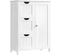 Mobile da Bagno, Mobiletto per Bagno Stretto, Organizzatore, Cassettiera, con 3