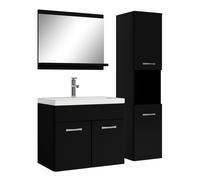 Mobile da bagno Montreal 60cm Nero Opaco - armadio mobiletto lavabo