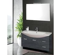 Mobile da Bagno Sospeso 108cm Mazzoni Manhattan Antracite