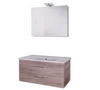 Mobile da bagno sospeso Spring Corda con lavabo specchio MADE IN ITALY