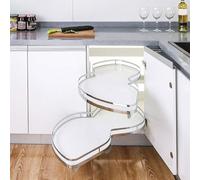 Mobile da cucina angolare con cassetti telescopici e sistema di bloccaggio, larghezza 800/900 mm, soluzione salvaspazio per cucine moderne