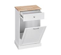 MOBILE DA CUCINA HOMCOM IT801-176 - Armadio in MDF bianco e rovere con 1 porta e 1 ripiano