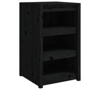 Mobile da Cucina da Esterno Nero 55x55x92 cm Legno Massello di Pino