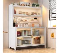 Mobile da cucina salvaspazio, dispensa da cucina con portata di 250 kg, mobile dispensa con piano di lavoro