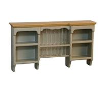 Mobile Da Giocattolo Grigio E Pino Con Mensola Per Piatti Mobili Da Cucina 1:12