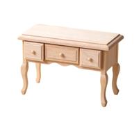 Mobile da scrivania Vanity in miniatura con 3 cassetti, Embryo | Fai finta giocare a set decorazioni che servono espositori da collezione e styling delle scene