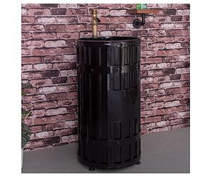 Mobile da toeletta con lavabo Mobile da toeletta da Bagno in Stile Industriale da Terra sotto Il lavabo Mobiletto da Bagno con Rubinetto e Scarico Mobiletto lavabo da Bagno 18 x 18 x 34,2 Pollici, b