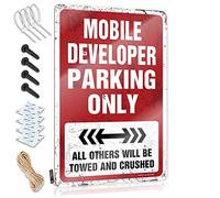 Mobile Developer Parcheggio Solo Placche Musica Decor | Humor Soft Area Decorativa Wall Art (20 x 30 cm)