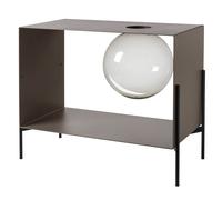 mobile di design globe grande Fango ,base nera in Ferro 73,2x40Px60Hcm(30cmdidiametroperlasfera)