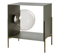 mobile di design globe piccolo Giada ,base oro laccato in Ferro 53,2x40Px60Hcm(30cmdidiametroperlasfera)