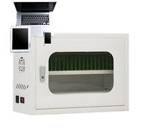 Mobile di ricarica e stoccaggio, carrello ultra sicuro per telefoni/tablet, design con serratura, ripiani multipli per 12-60 dispositivi, porta resistente agli urti, 20 slot