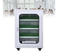 Mobile di ricarica per cellulare, con serratura, ricaricabile tramite USB, 4 ruote, per ufficio e aula