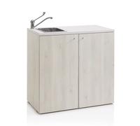 Mobile di servizio con lavandino per parrucchiere e centro estetico