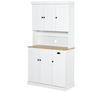 Mobile Dispensa Cucina 101x39x180 cm in Legno Bianco