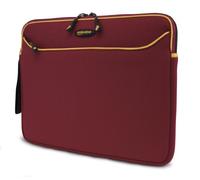 Mobile Edge SlipSuit Notebook Sleeve Red with Gold Trim borsa per notebook 39,1 cm (15.4") Custodia a tasca Rosso