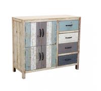 Mobile Edison 100x40x86 h cm in Legno Multicolor