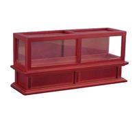 Mobile Espositivo Per Bambole In Mogano 1:12