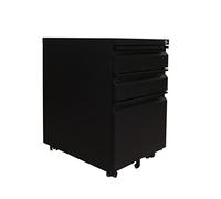 Mobile File Cabinet in acciaio con serratura per Home Office Piccolo sotto la scrivania Unità di archiviazione per documenti Archivio compatto Sicuro Ufficio nizer