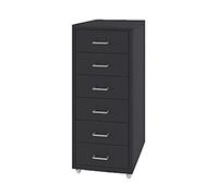 Mobile File Cabinet moderno - 6 cassetti verticali per una gestione efficiente dei documenti in ufficio e casa