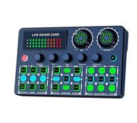 Mobile friendly Live Sound Card Mixer costruito per migliorare l'audio durante la registrazione o per lo streaming (bianco)