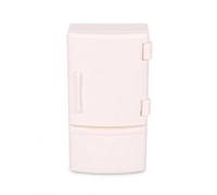 Mobile Frigorifero Miniatura Casa | Plastica resistente, colore bianco , per simulazione vita, compatibile con bambole, per Casa delle Bambole