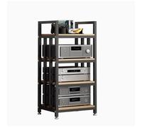 Mobile Giradischi e Porta Vinili, Supporto for Console for Videogiochi, Scaffale Audio-video For Amplificatore HiFi a 4 Livelli, Espositore for Apparecchiature Stereo, Ricevitore e Lettore CD