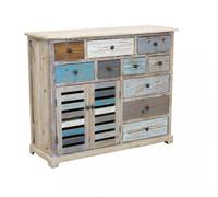 Mobile Greg 108x38x89 h cm in Legno Multicolor
