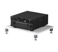 Mobile HiFi a 2/3/4 ripiani per giradischi AV mensola TV supporto per amplificatore/stampante/ricevitore - elegante bianco 60 x 48 x 10 cm (1 ripiano) - perfetto per gli amanti della musica