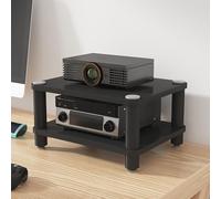 Mobile Hifi Piccolo e Semplice Adozione di Una Base Ammortizzante Armadio Rack，Adatto per Soggiorno, Camera Da Letto e Ufficio(Black,50 * 40 * 23cm)