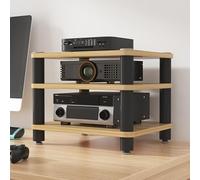 Mobile Hifi Piccolo e Semplice Adozione di Una Base Ammortizzante Armadio Rack,Adatto per Soggiorno, Camera Da Letto e Ufficio(Beige,50 * 40 * 35cm)