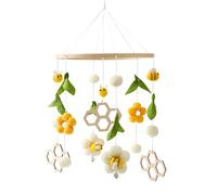 Mobile il letto dei bambini appesi api e giocattoli floreali, dolce decorazione della stanza dei bambini | Baby appeso Cradle Mobile neonati, campana calmante come decorazione per bambini