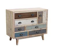 Mobile in legno con 6 cassetti e 1 anta 90x40xH75 cm KLAUS