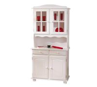 MOBILE IN PINO MASSICCIO CREDENZA VALENCIA 2 ANTE 2 CASSETTI E 2 VETRINE