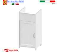 Mobile In Resina Per Lavatoio Bianco 39 x 39 x h 78 cm Per Interno Esterno