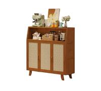 Mobile indipendente da pavimento di grande capacità, unità di stoccaggio in legno, con ante ventilate e piano di lavoro allargato, adatto for camere da letto e ingressi(100x95x32cm)