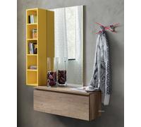 MOBILE INGRESSO MODERNO 107 cm PR-STELLA 630 CASSETTO SOSPESO LIBRERIA SPECCHIO