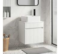 Mobile lavabo da parete Bianco Lucido 49 x 41 x 63 cm