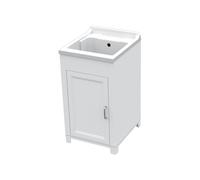 KIT LAVATOIO RESINA ANTIACIDO 45X50 CM BIANCO