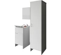 Mobile Lavatoio 45x50x85 con Colonna 45x50x182 e Specchio 45x60